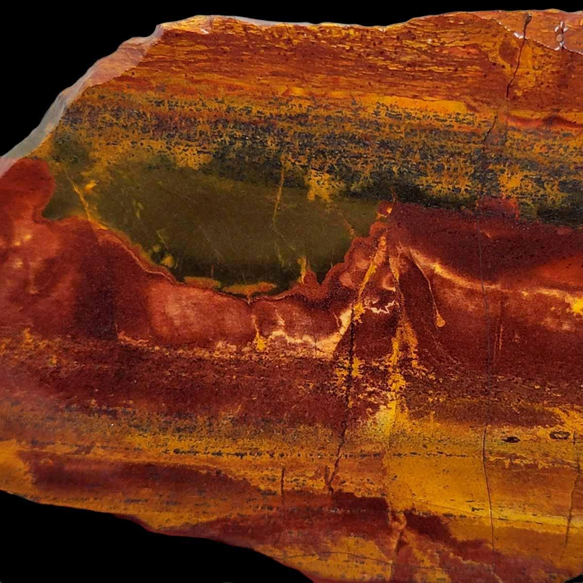 Brockman Tiger Eye Jasper Slab! Lapidary Stone Slab! - LapidaryCentral