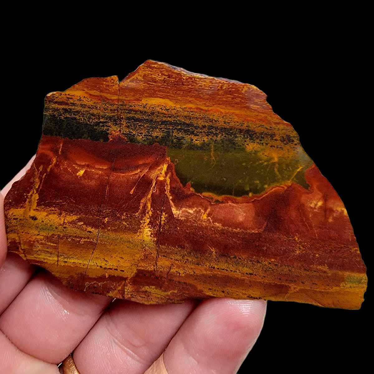 Brockman Tiger Eye Jasper Slab! Lapidary Stone Slab! - LapidaryCentral