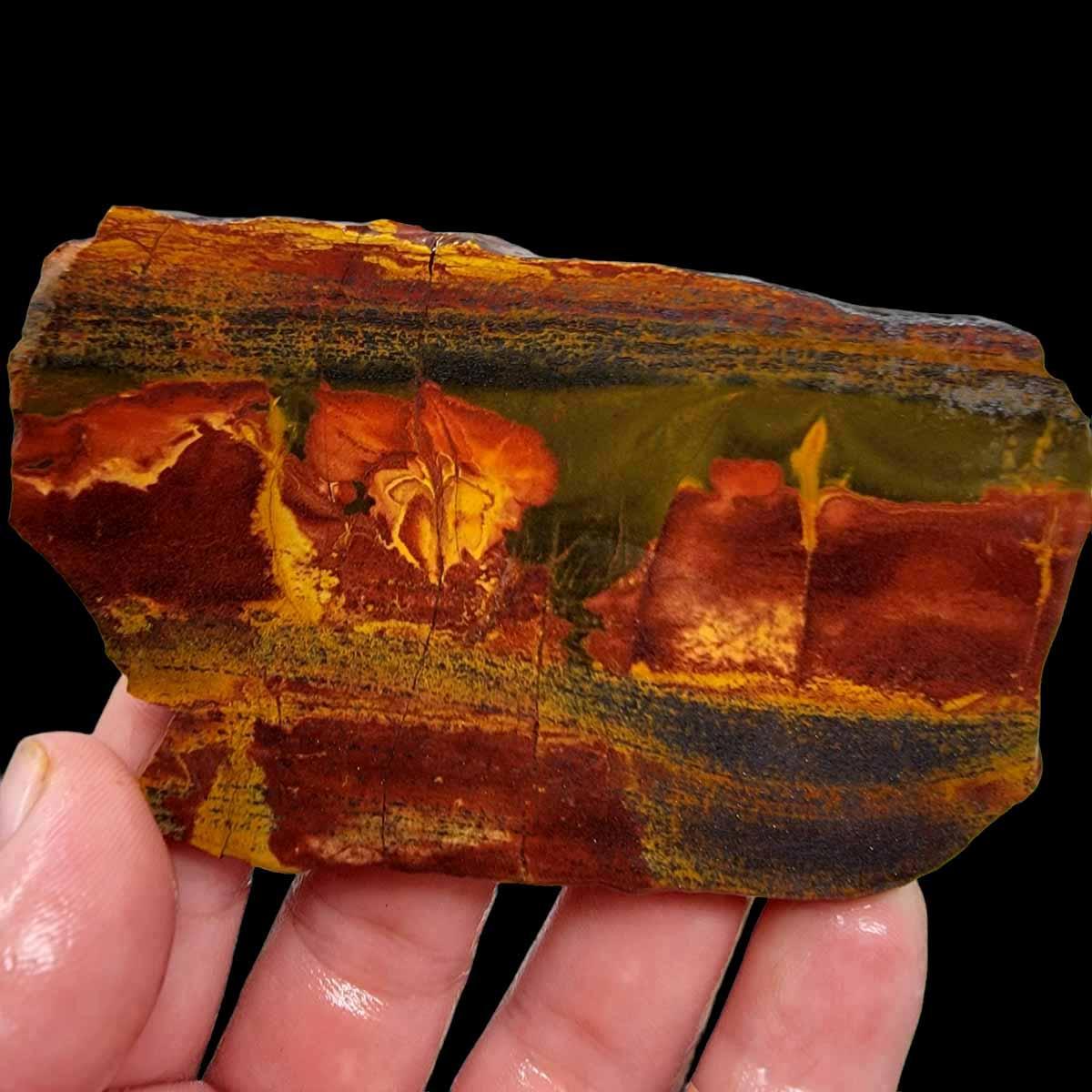 Brockman Tiger Eye Jasper Slab! Lapidary Stone Slab! - LapidaryCentral