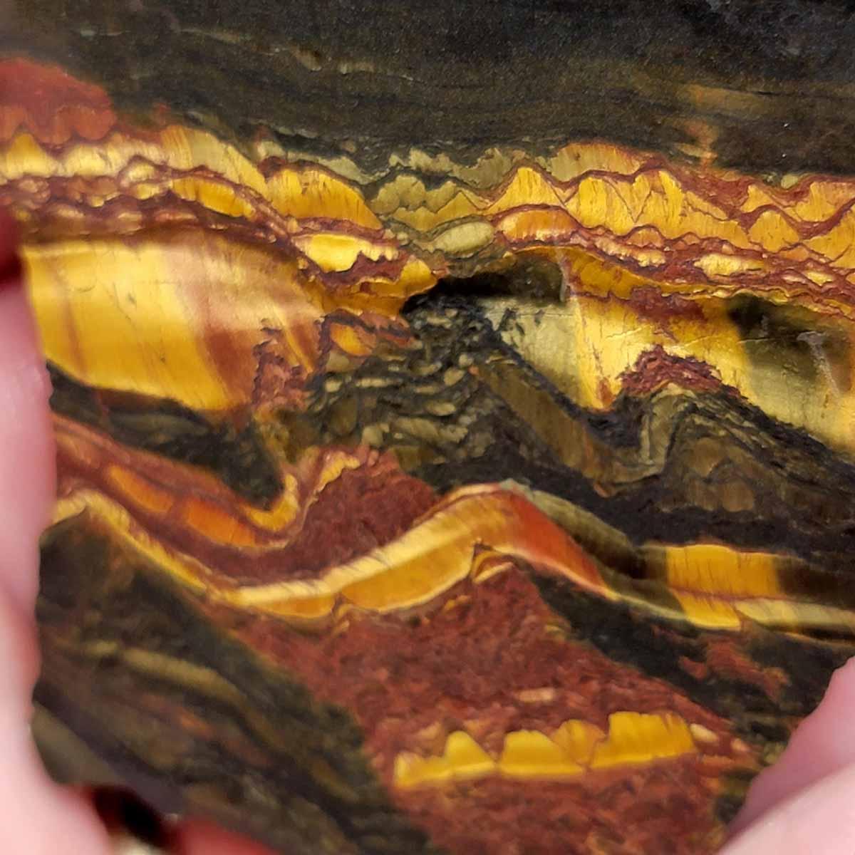 Brockman Tiger Eye Marra Mamba Slab! Lapidary Stone Slab! - LapidaryCentral
