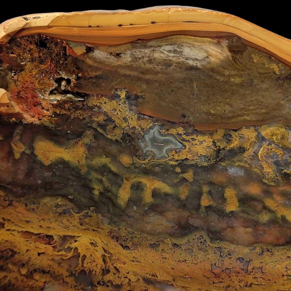 Rim Jasper Bat Cave Agate Slab! Lapidary Stone Slab! - LapidaryCentral