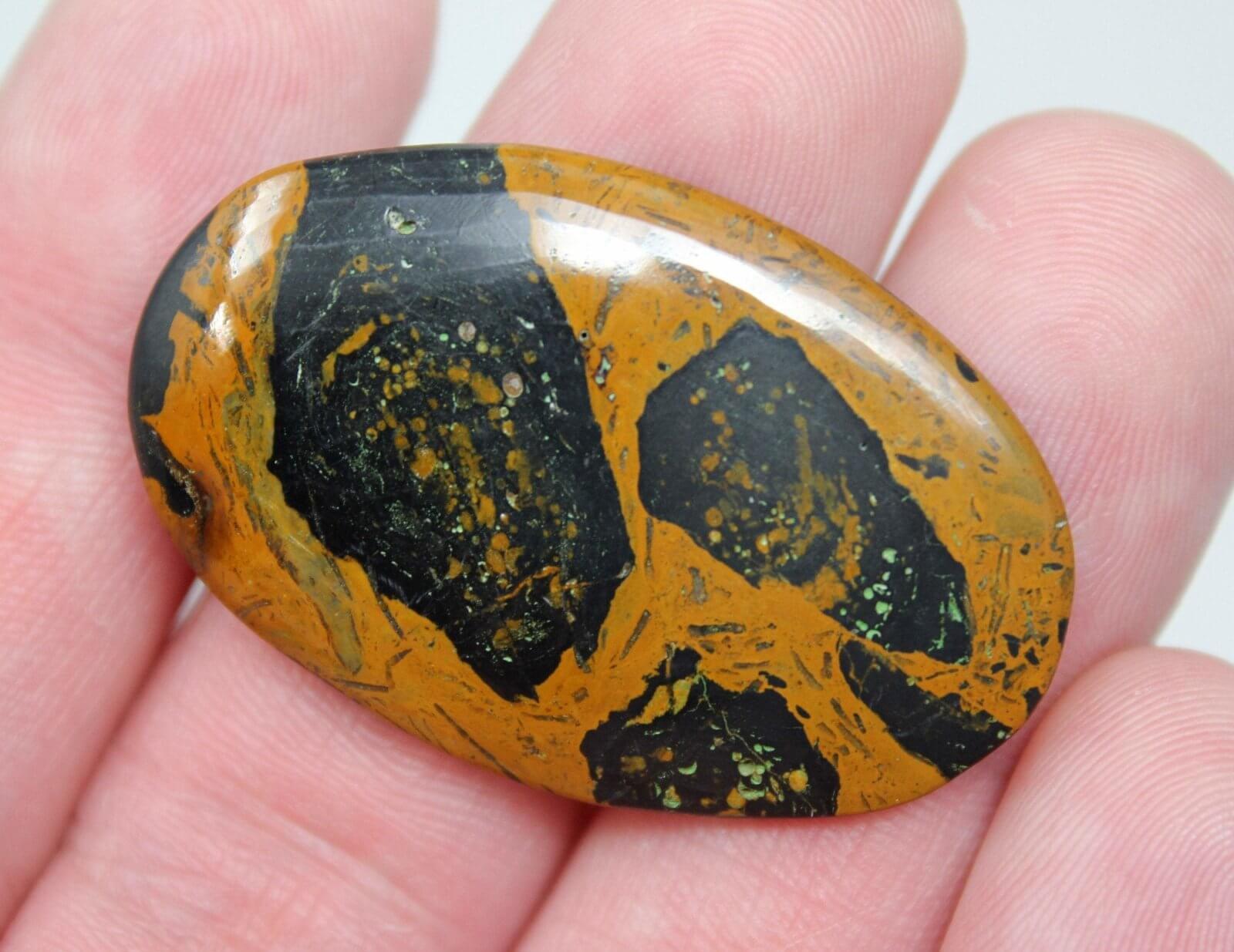 Moroccan Yellow Jacket Jasper Cabochon! Lapidary Stone Cab! - LapidaryCentral