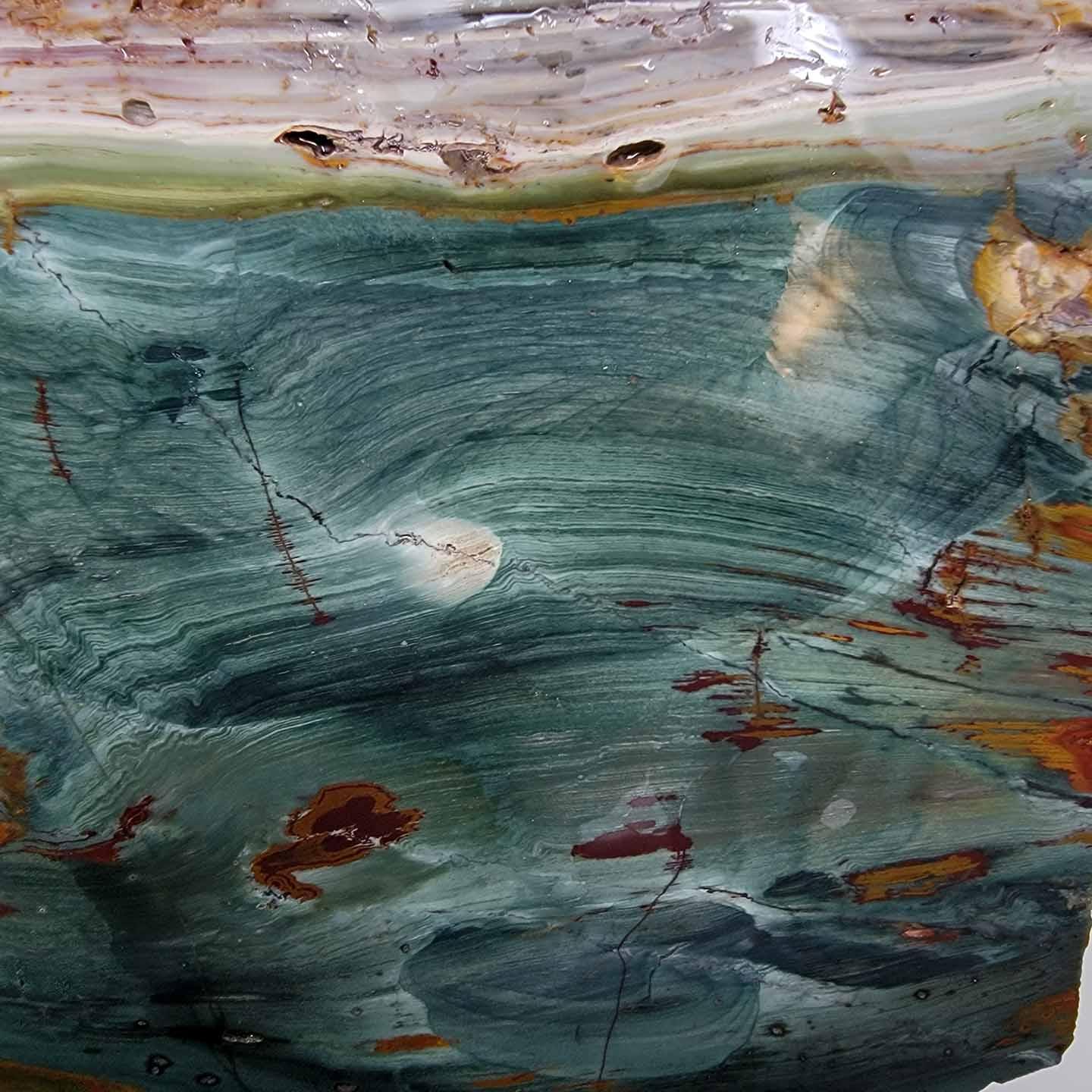 Gary Green Larsonite Jasper Cut and Proven Chunk! Freedom Jasper Rough! - LapidaryCentral