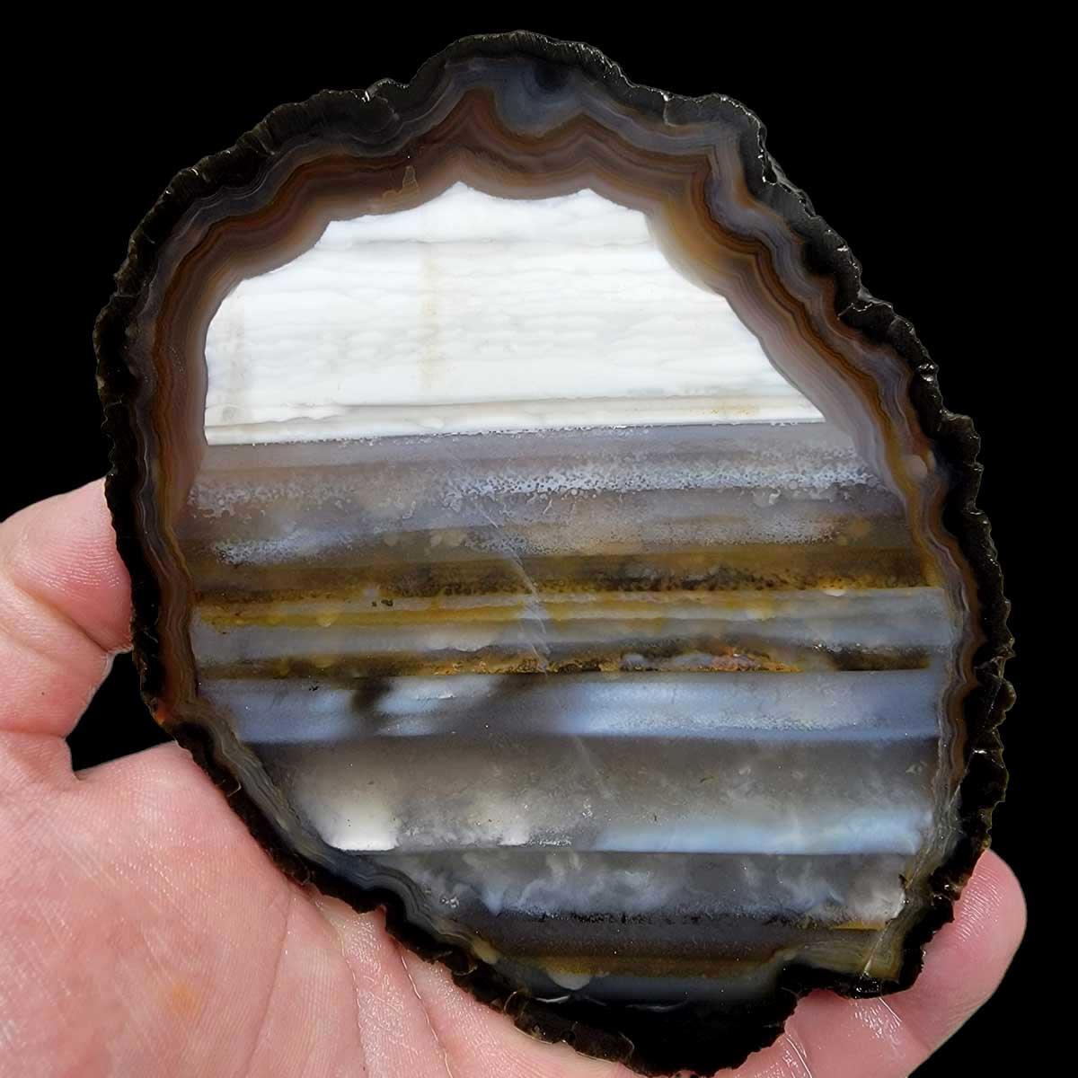 Waterline Brazilian Agate Slab! Lapidary Stone Slab! - LapidaryCentral