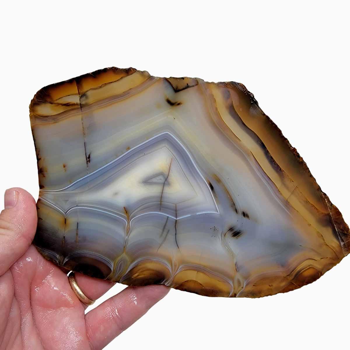 RARE Jequitinhonha Agate Slab! Lapidary Stone Slab! - Lapidary Central