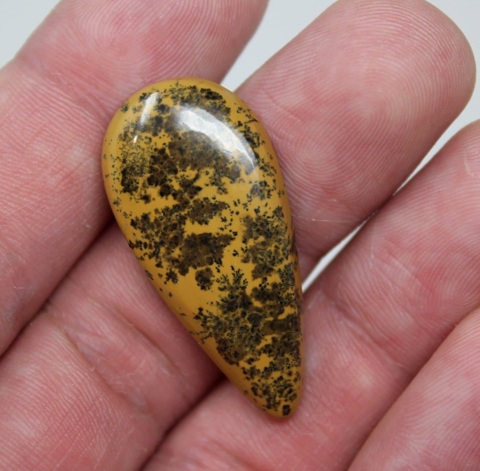 Flower Dendritic Jasper Cabochon! Lapidary Stone Cab!