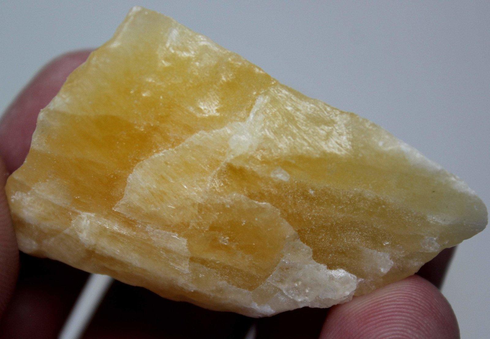 ONE Mexican Orange/Yellow Calcite Crystal! Calcium Carbonate Crystal! - LapidaryCentral