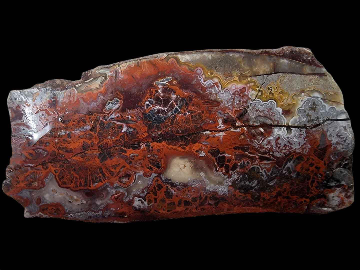 Crazy Lace Agate Slab! Lapidary Stone Slab! - LapidaryCentral