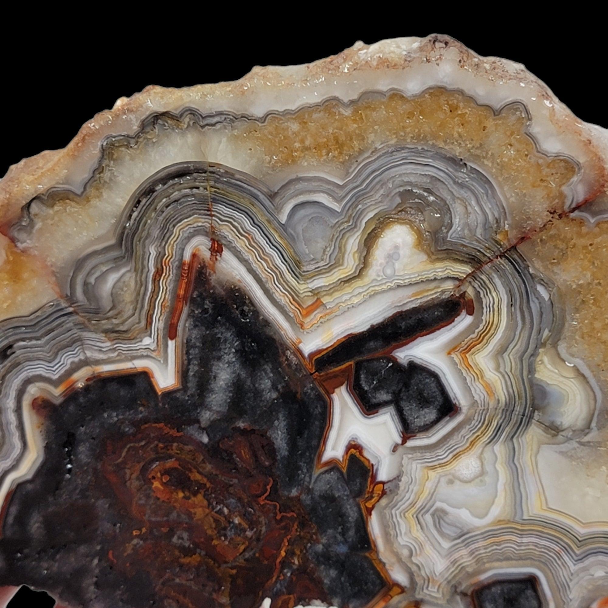 Old Vein Crazy Lace Agate Slab! Lapidary Stone Slab! - LapidaryCentral