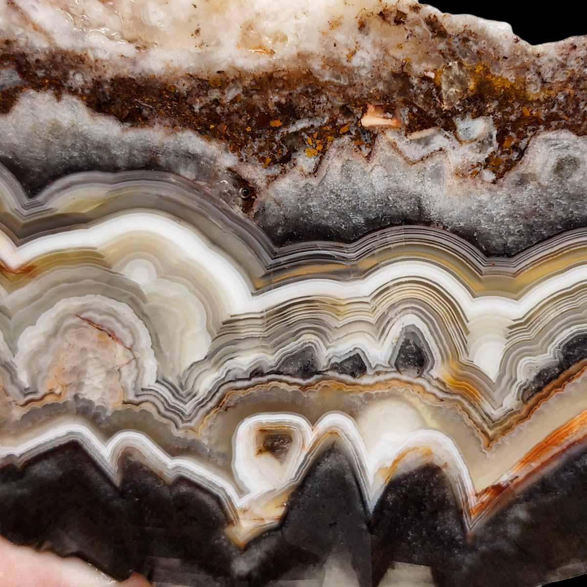 Old Vein Crazy Lace Agate Slab! Lapidary Stone Slab! - LapidaryCentral