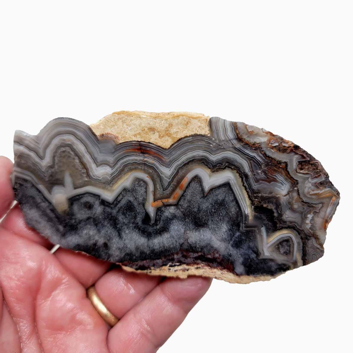 Old Vein Crazy Lace Agate Slab! Lapidary Stone Slab! - LapidaryCentral