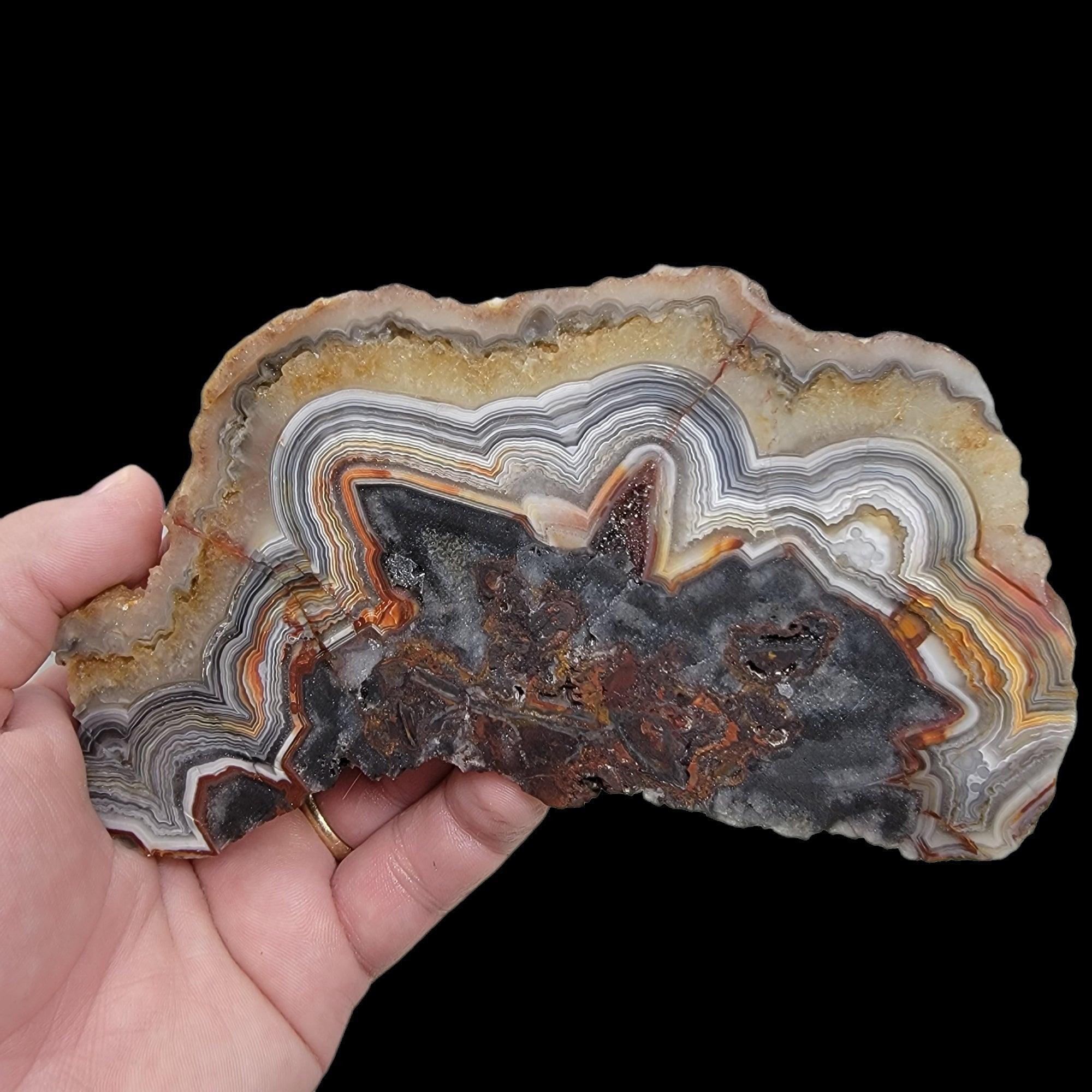 Old Vein Crazy Lace Agate Slab! Lapidary Stone Slab! - LapidaryCentral