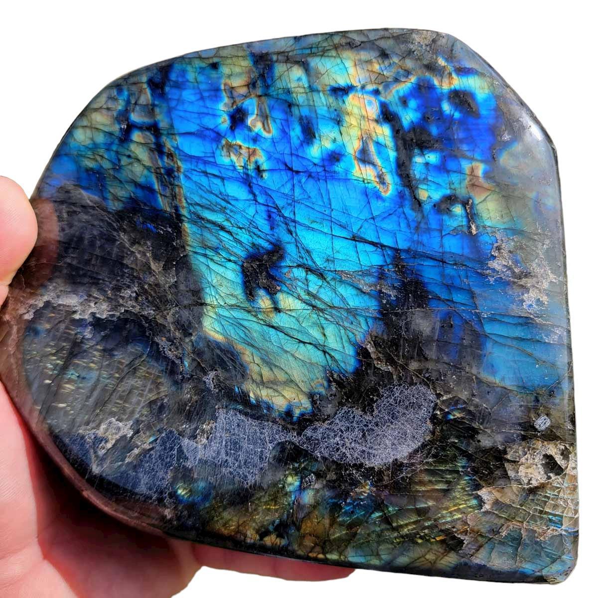 Polished AAA Labradorite Display Specimen! High Grade! - LapidaryCentral