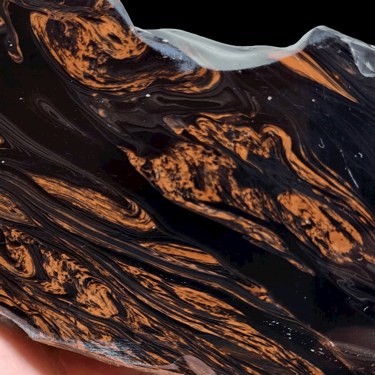Polished Tri-Flow Obsidian Display Specimen! - LapidaryCentral