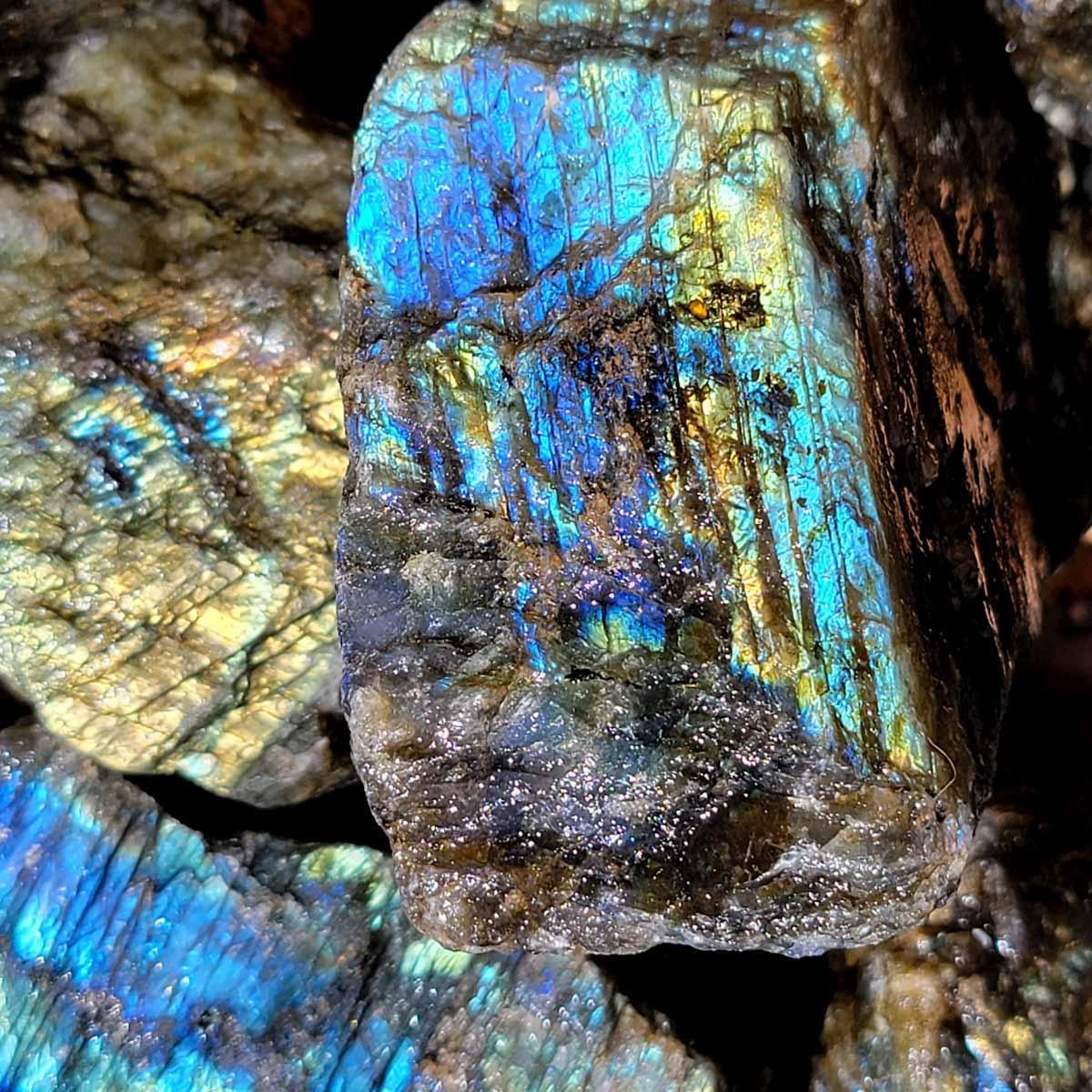 High Grade Labradorite Cutting Rough Batch with Good Flash! - LapidaryCentral
