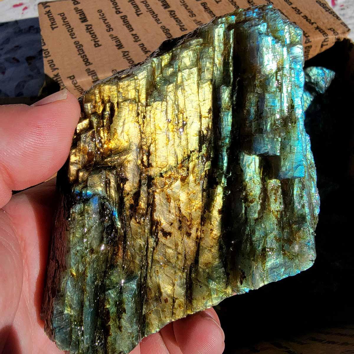 High Grade Labradorite Cutting Rough Batch with Good Flash! - LapidaryCentral