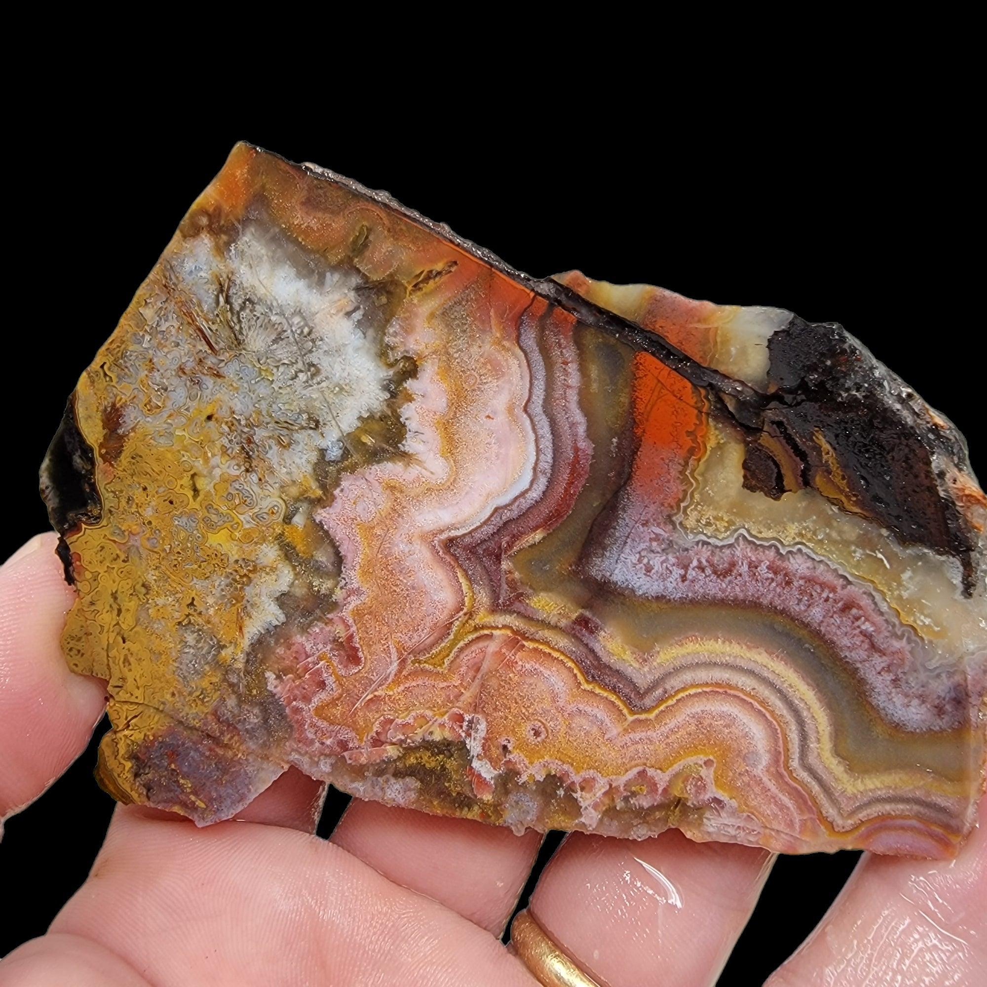 Flor de Durazno Flower of Peach Lace Agate Slab! Lapidary Stone Slab! - LapidaryCentral