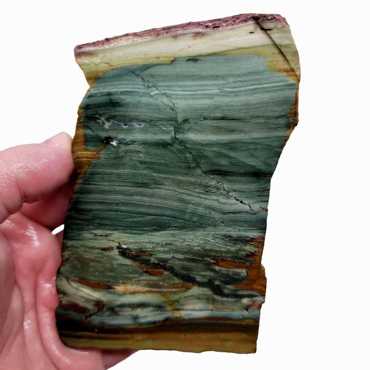 Gary Green Larsonite Freedom Jasper Slab! Lapidary Stone Slab!