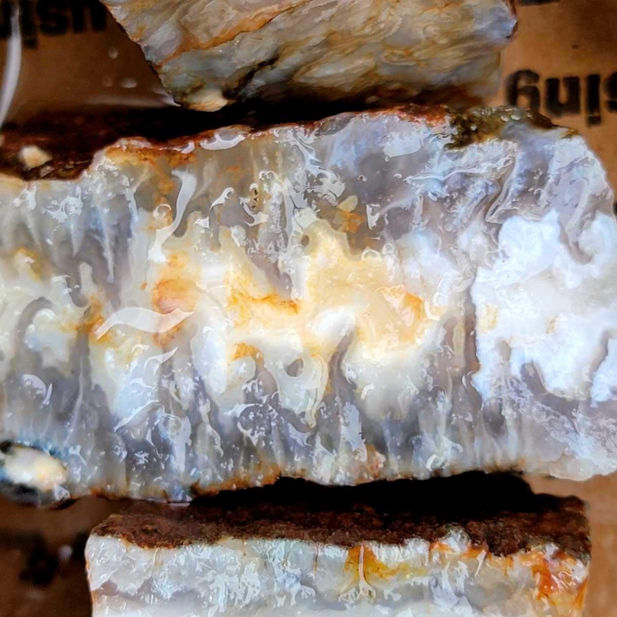 Ghost Seam Agate Cutting Rough Flatrate! - LapidaryCentral