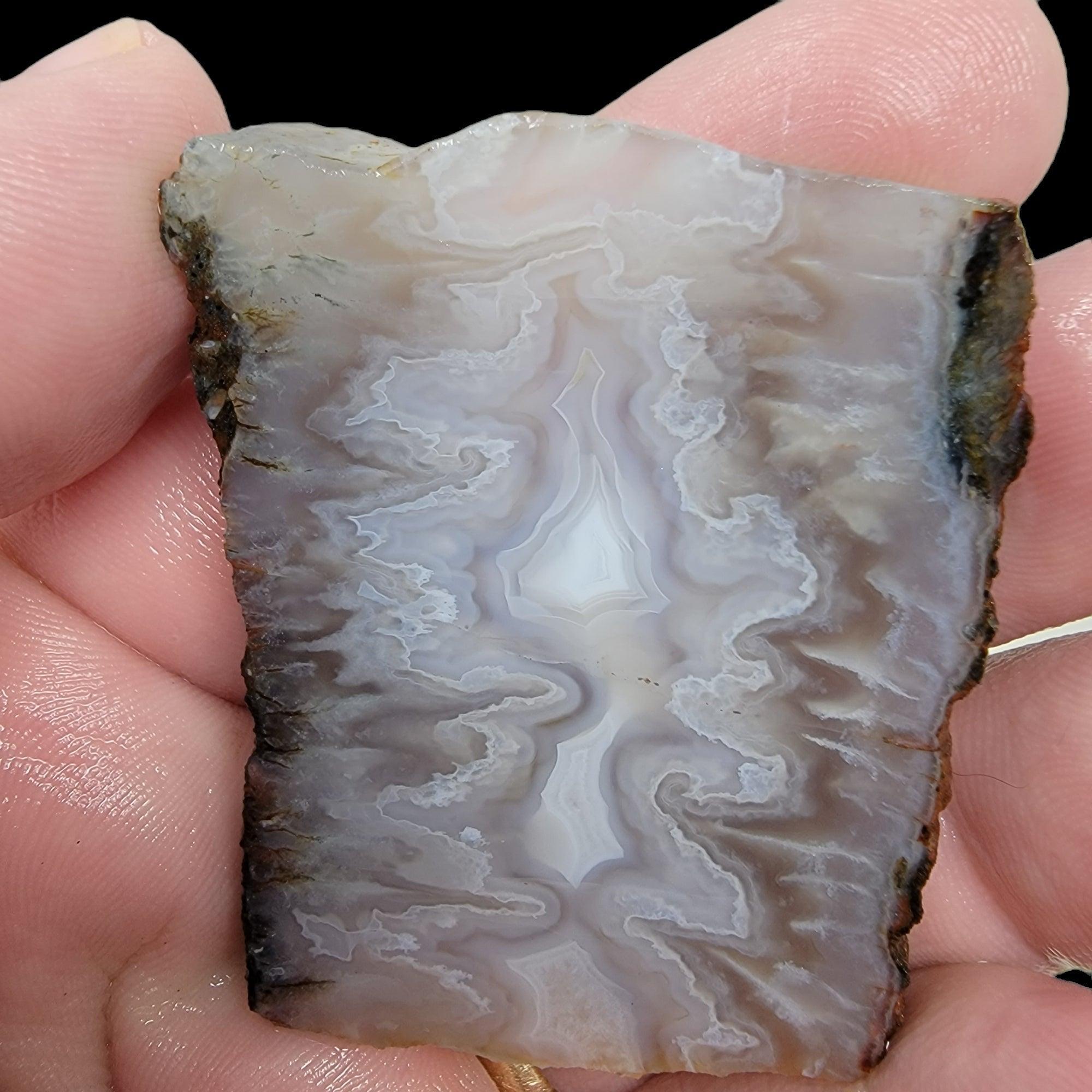 Ghost Seam Agate Slab! Lapidary Stone Slab! - LapidaryCentral