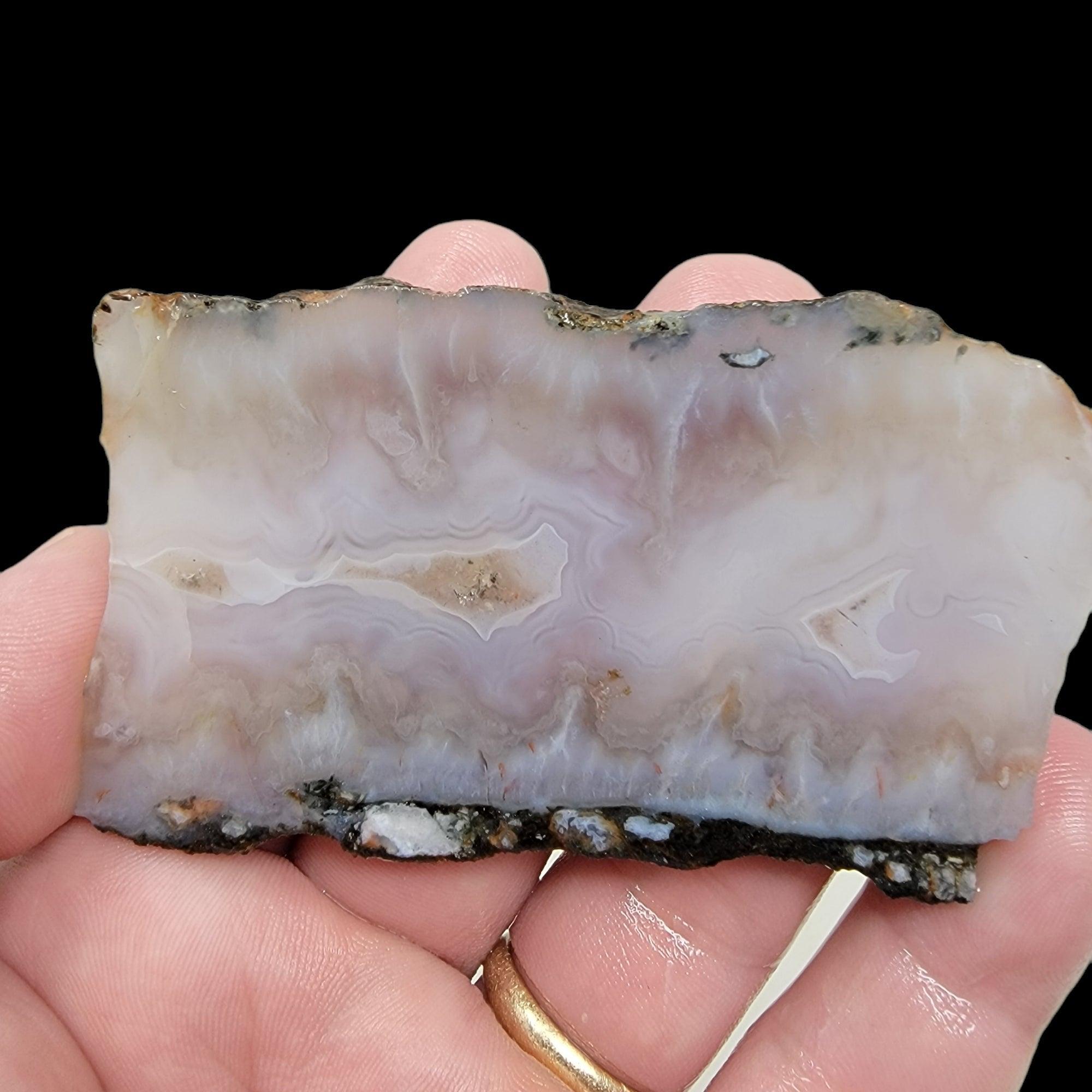 Ghost Seam Agate Slab! Lapidary Stone Slab!