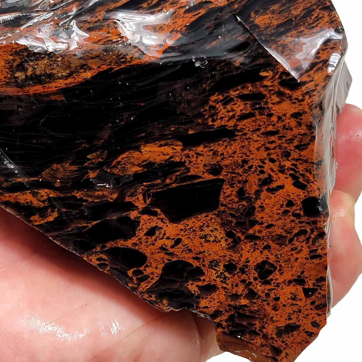 Tri-Flow Obsidian Rough Chunk! - LapidaryCentral