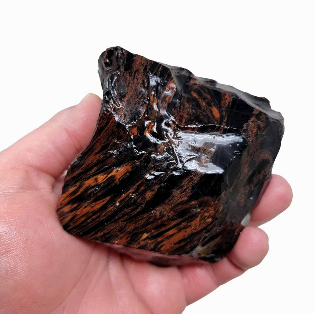 Tri-Flow Obsidian Rough Chunk! - LapidaryCentral