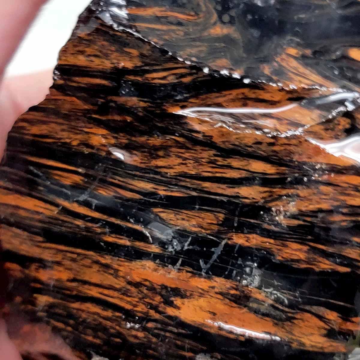 Tri-Flow Obsidian Rough Chunk! - LapidaryCentral