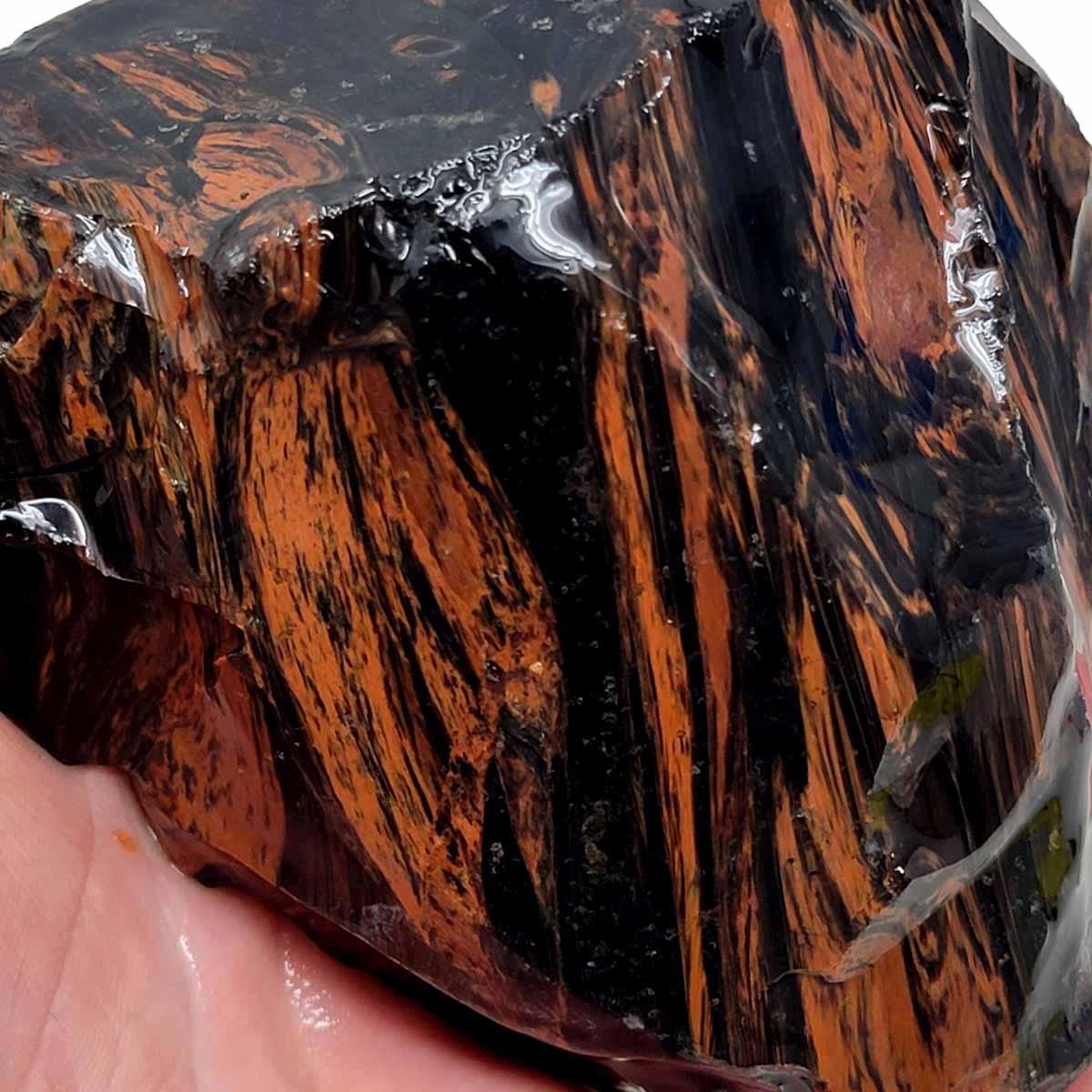 Tri-Flow Obsidian Rough Chunk! - LapidaryCentral