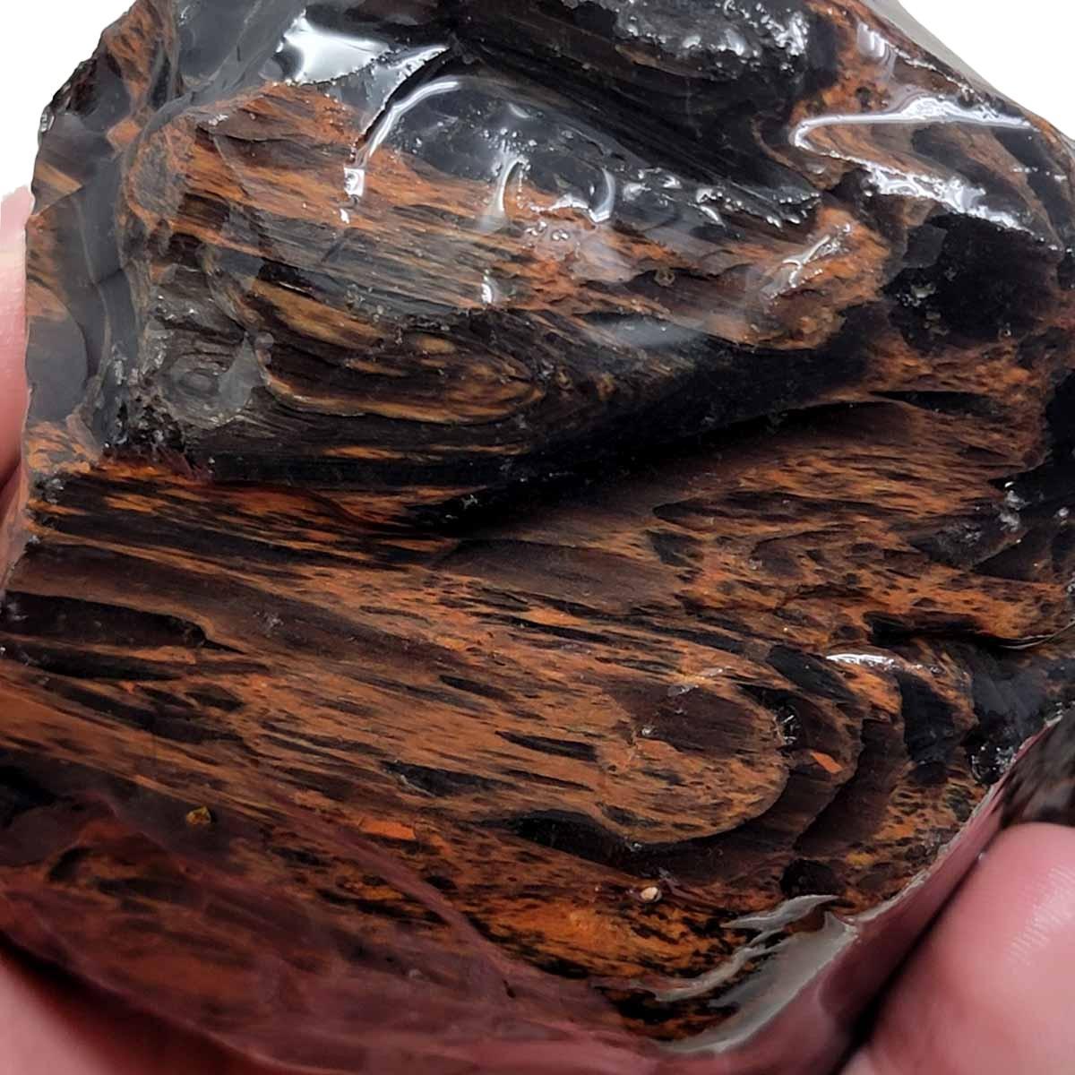 Tri-Flow Obsidian Rough Chunk! - LapidaryCentral