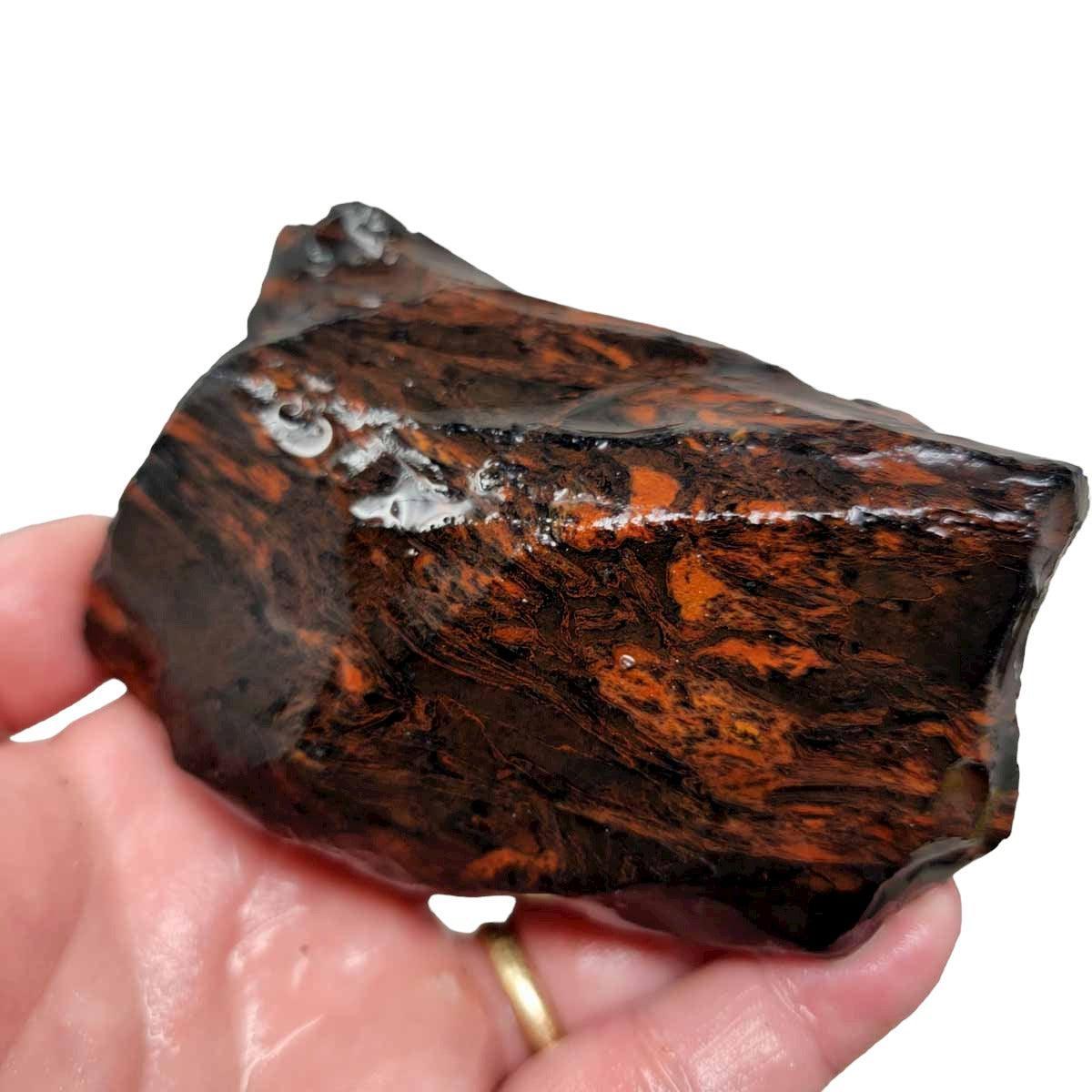 Tri-Flow Obsidian Rough Chunk! - LapidaryCentral