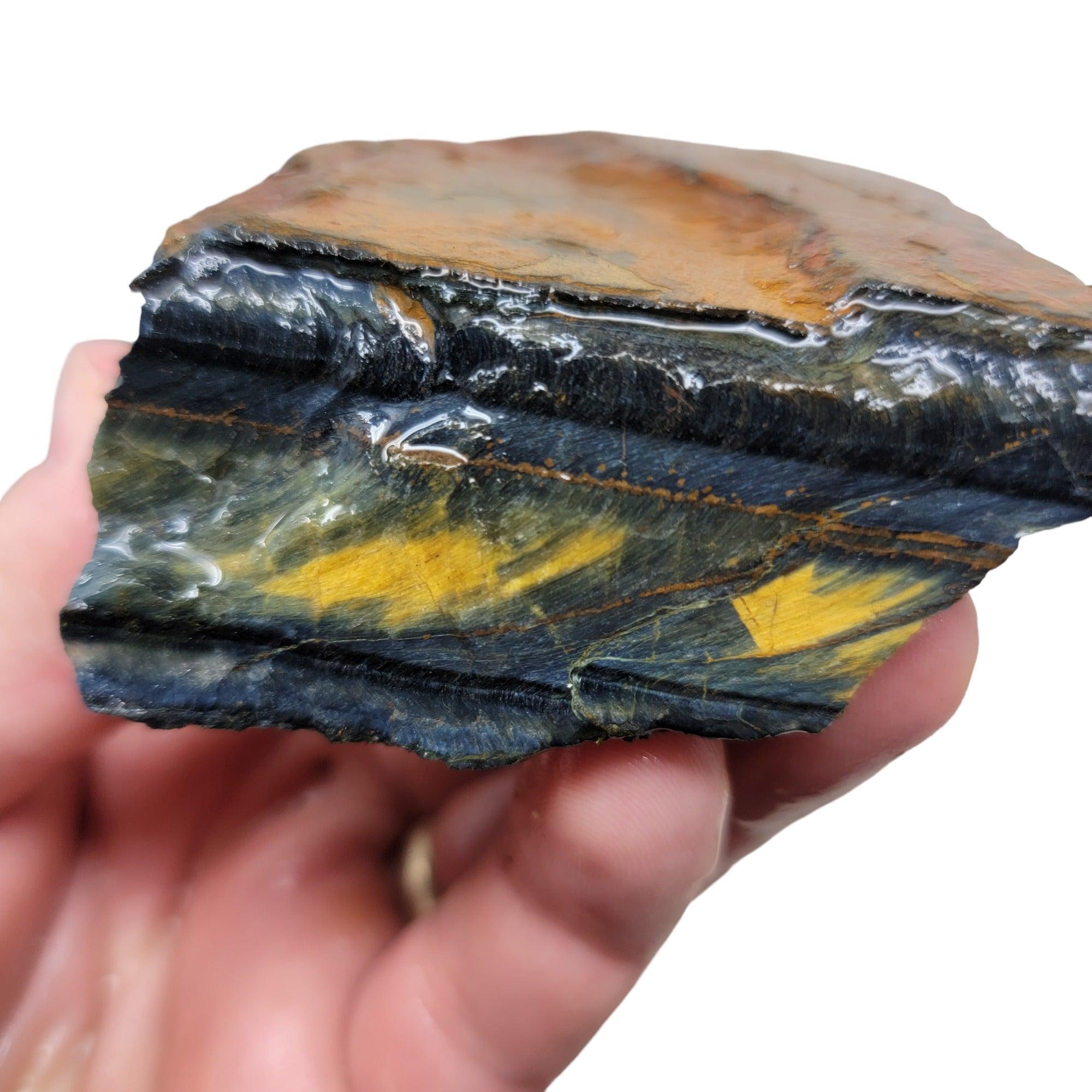 Hawkeye Tigereye Rough Chunk! - LapidaryCentral