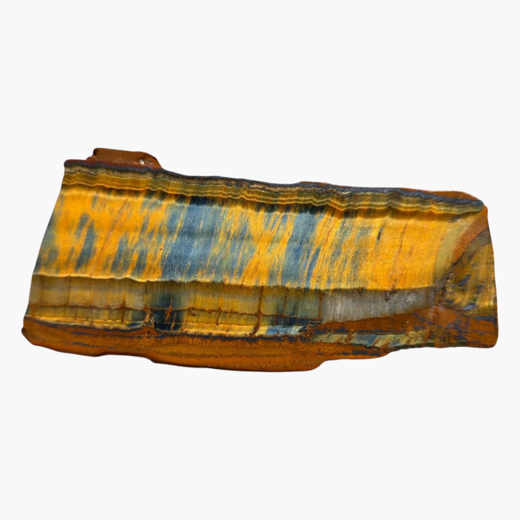 Hawkeye Tiger Eye Slab – Flashy Blue Chatoyance from Premium Rough