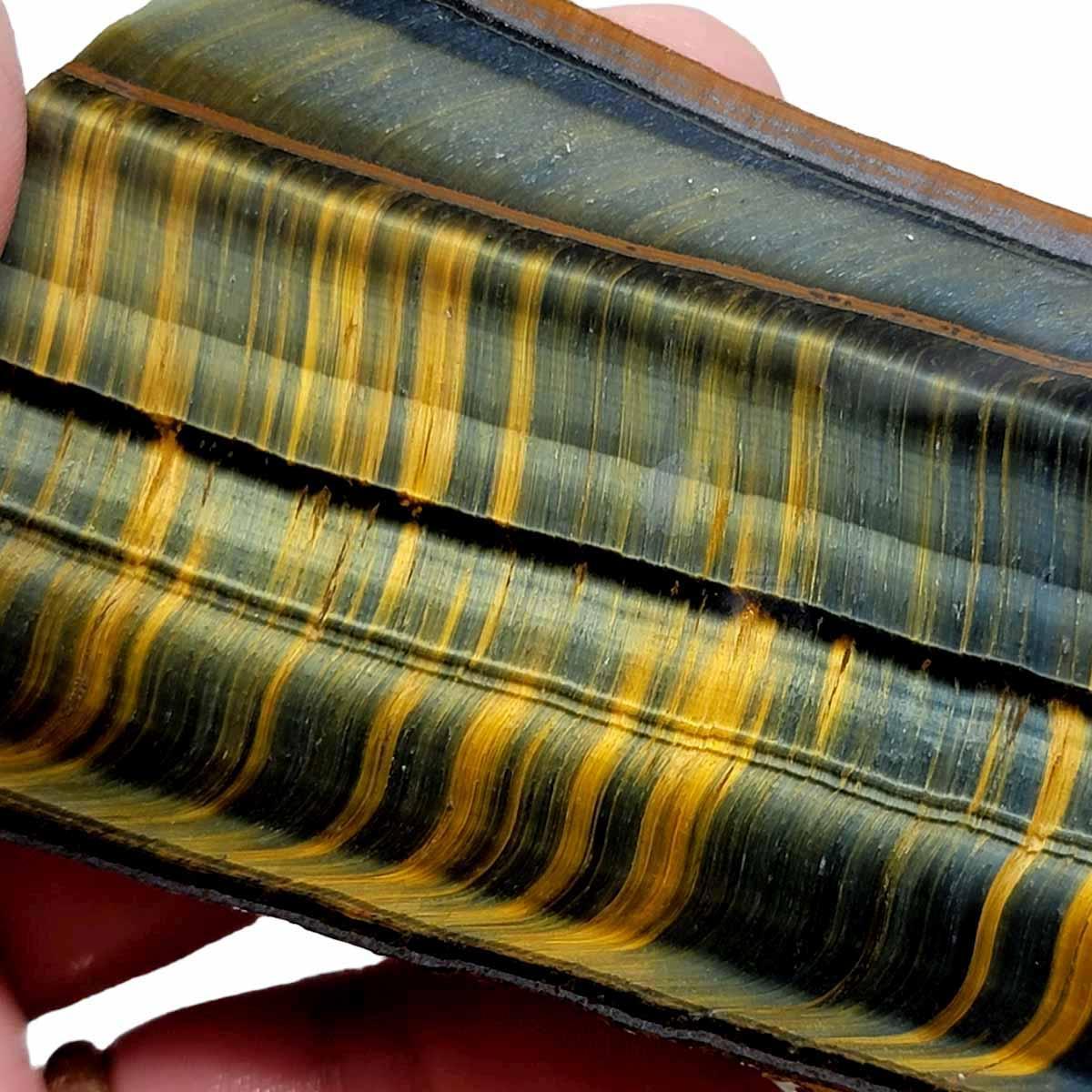 Hawkeye TigerEye Slab! Lapidary Stone Slab! - LapidaryCentral