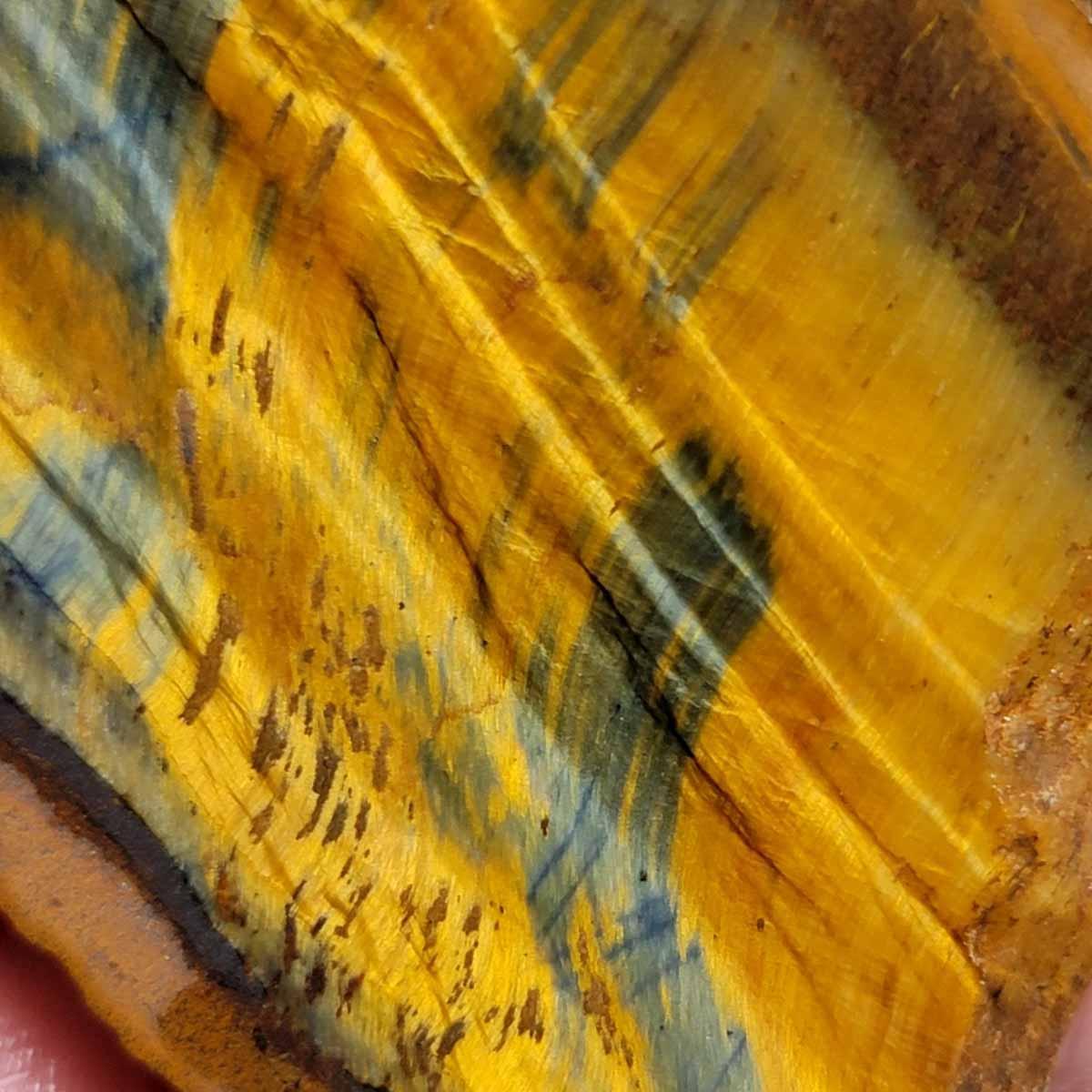 Hawkeye TigerEye Slab! Lapidary Stone Slab! - LapidaryCentral