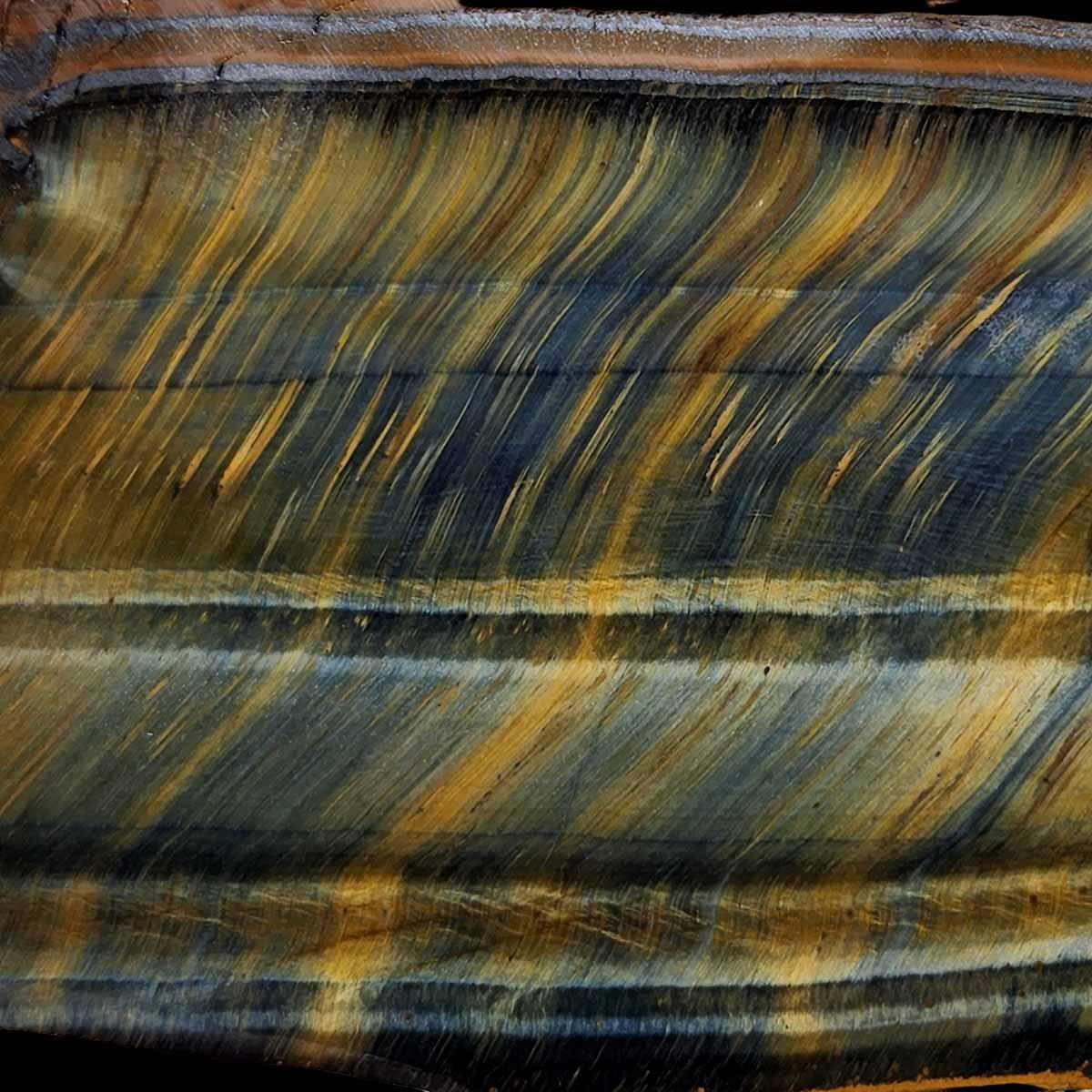 Hawkeye TigerEye Slab! Lapidary Stone Slab! - LapidaryCentral