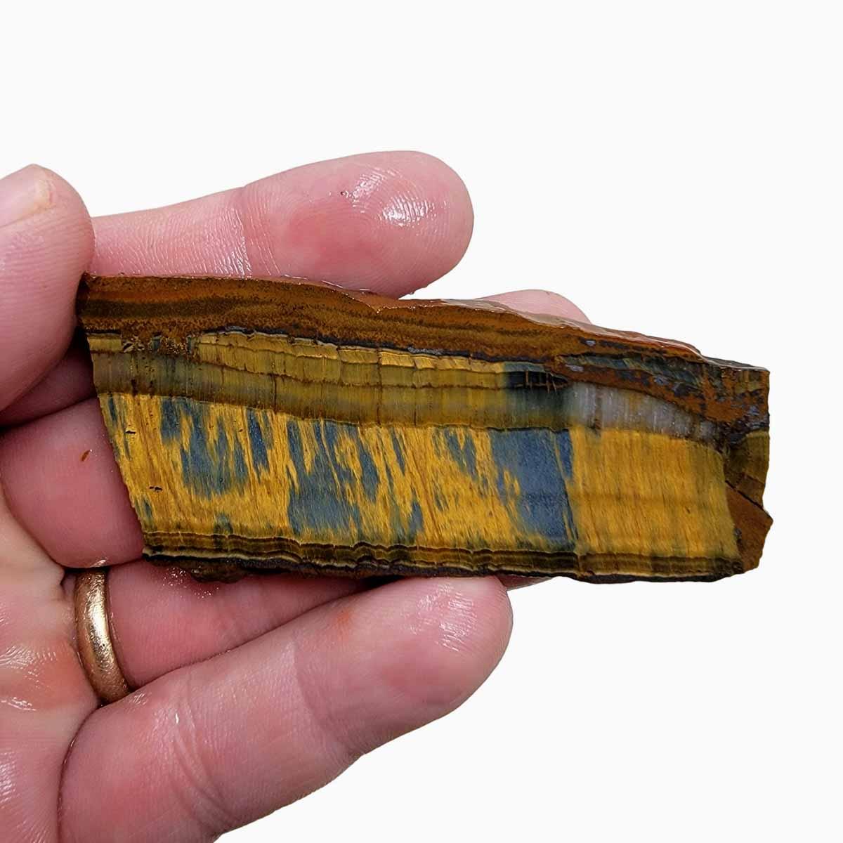 Hawkeye TigerEye Slab! Lapidary Stone Slab! - Lapidary Central