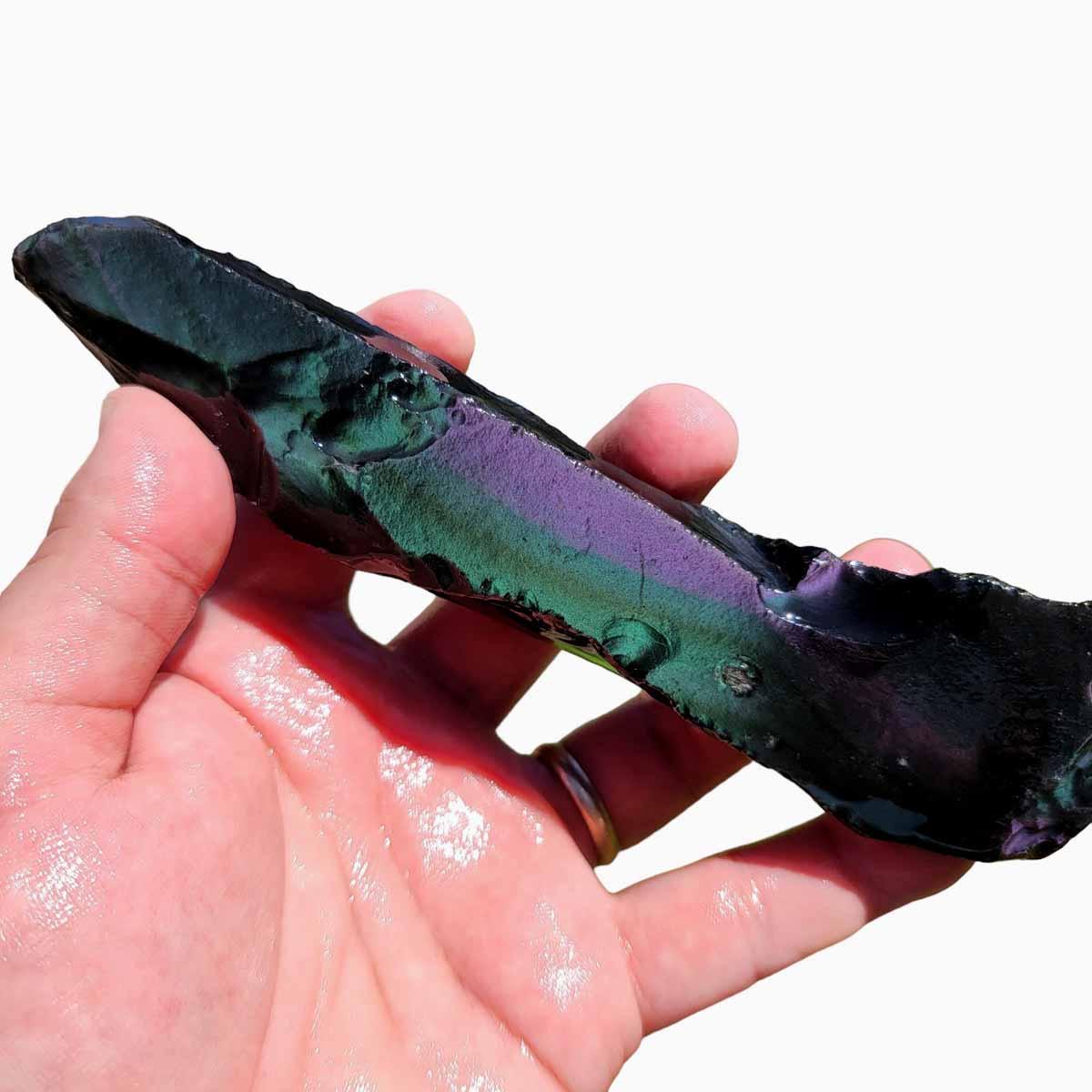 Mexican Jalisco Rainbow Obsidian Rough Chunk! - Lapidary Central