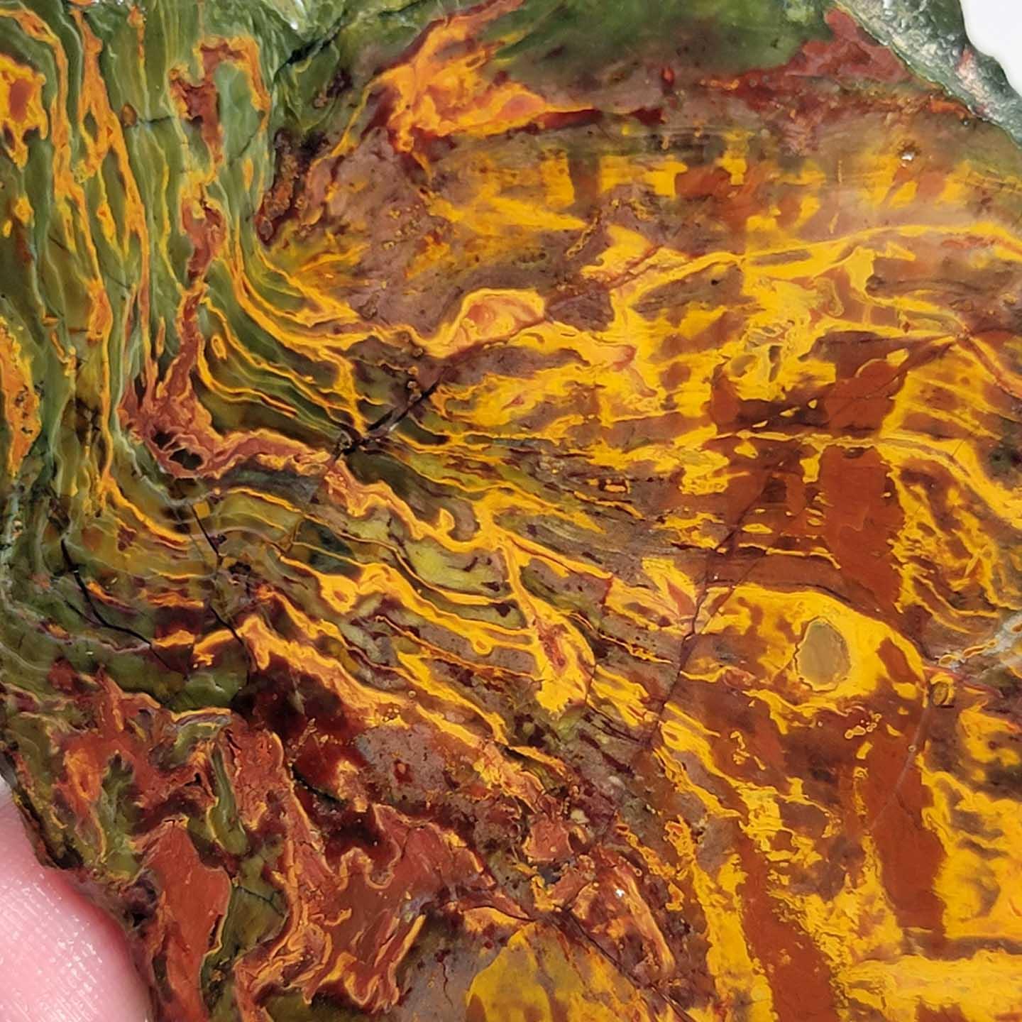 Gold Stripe Herringbone Kaleidoscope Jasper Slab! Lapidary Stone Slab! - LapidaryCentral