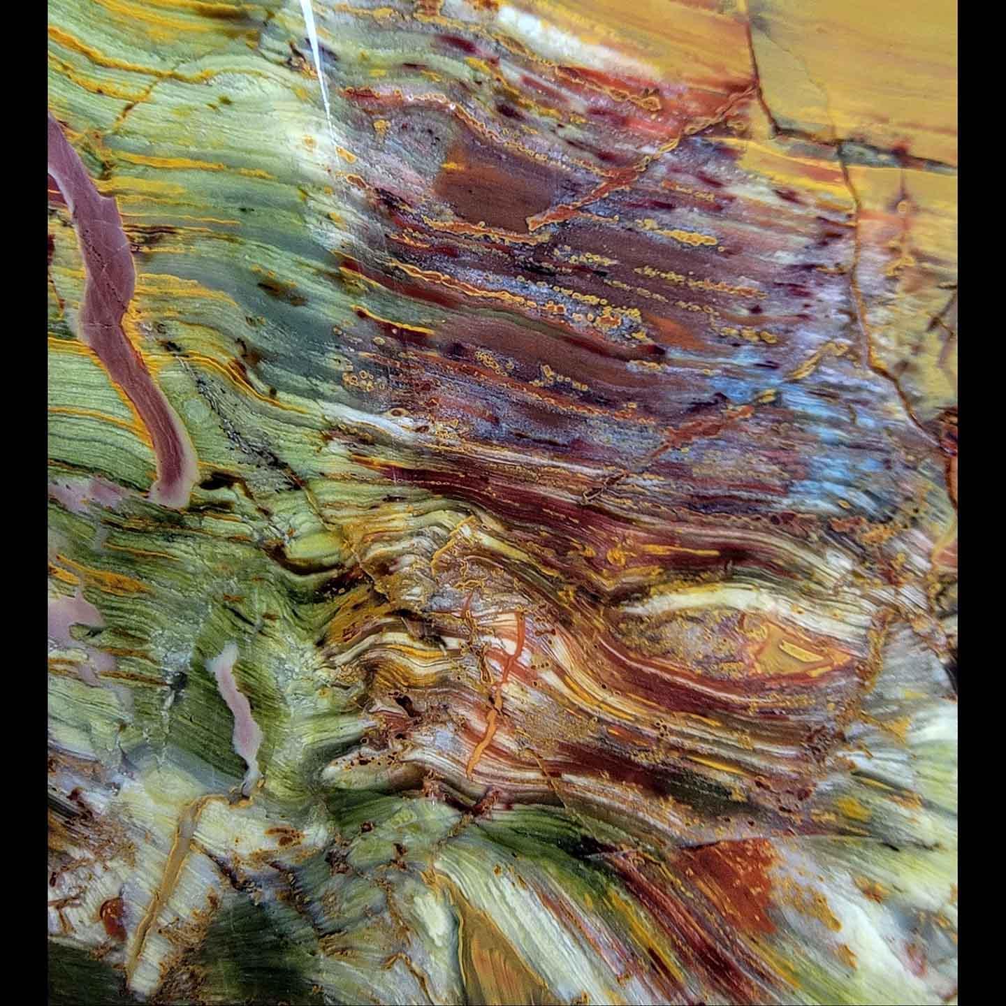 NEW VEIN Kaleidoscope Jasper Slab! Lapidary Stone Slab! - LapidaryCentral