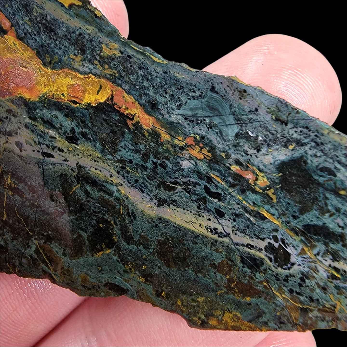 ELECTRIC BLUE Kaleidoscope Jasper Slab! Lapidary Stone Slab! - LapidaryCentral