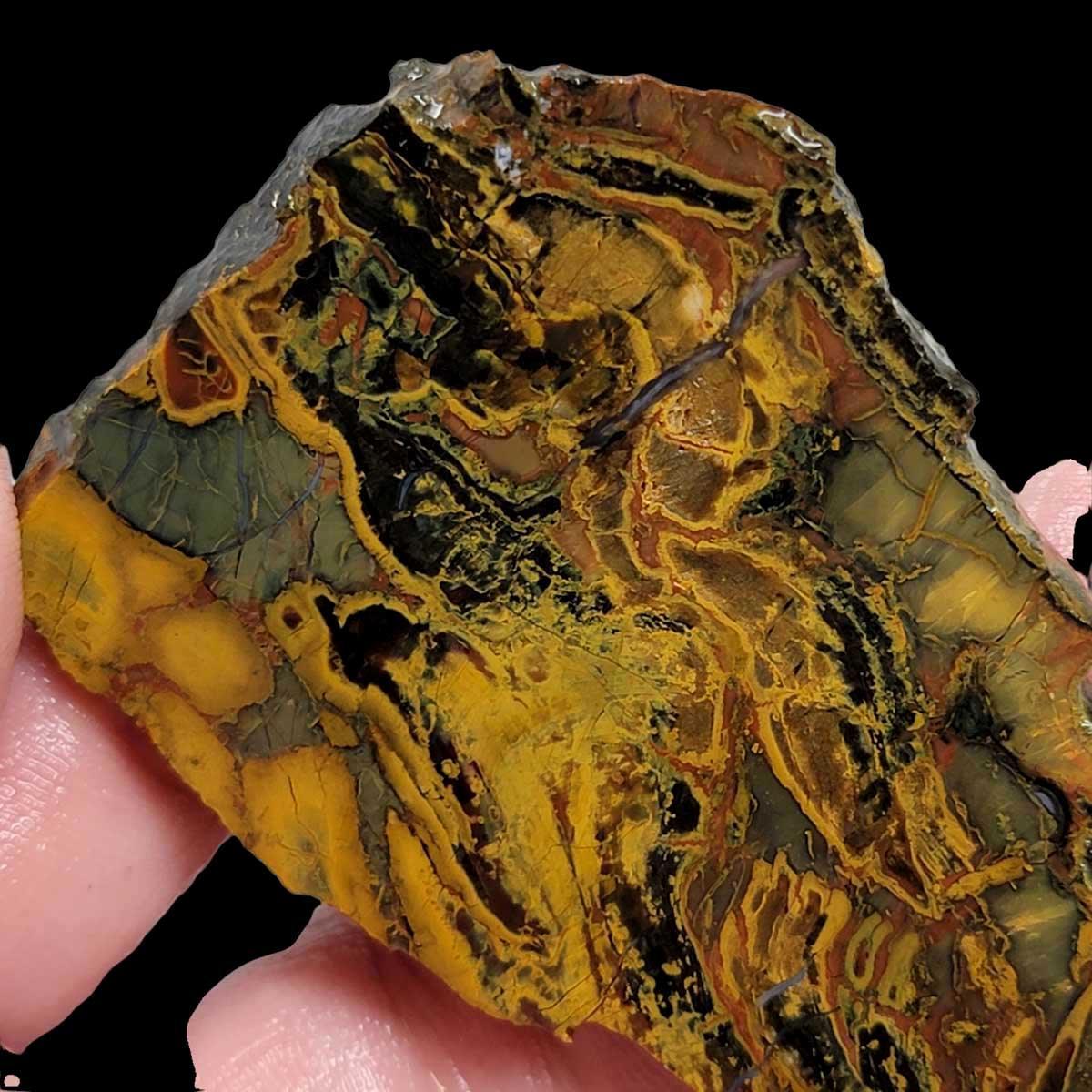 Psychedelic Kaleidoscope Jasper Slab! Lapidary Stone Slab! - LapidaryCentral