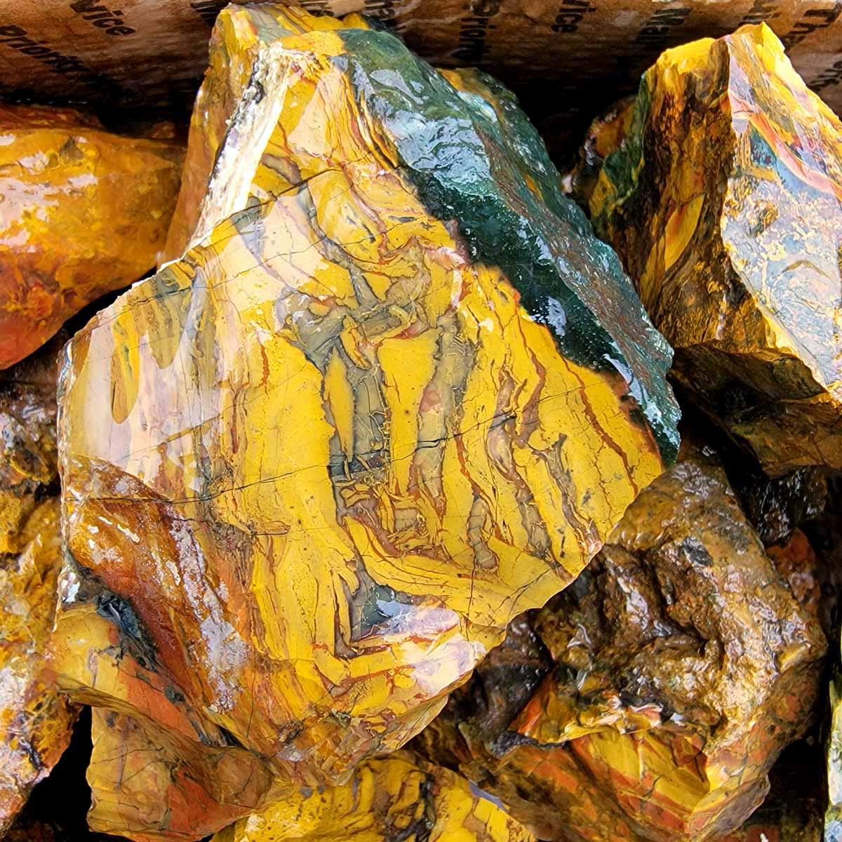 Kaleidoscope Jasper Cutter Rough Flatrate! - Lapidary Central