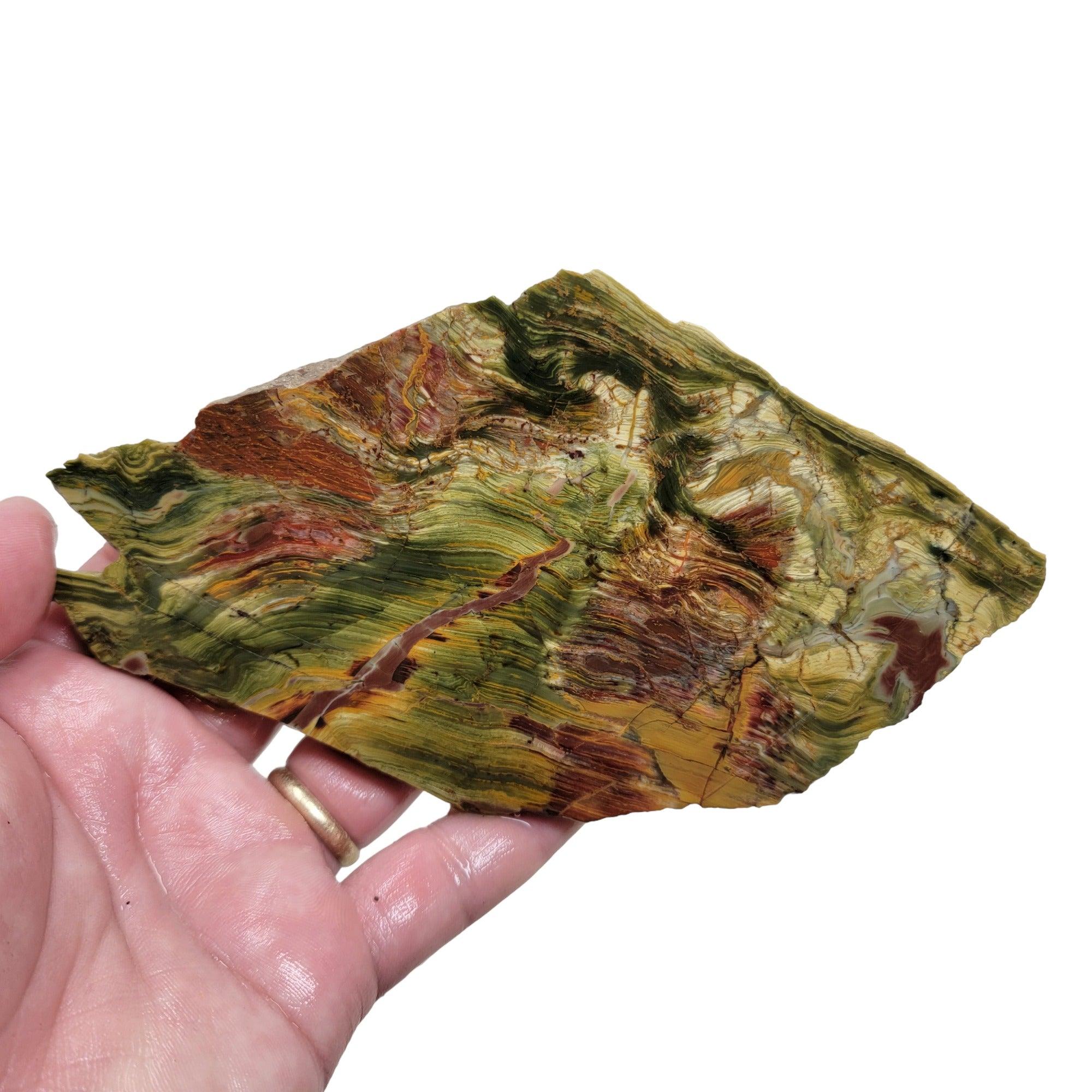 New Vein Kaleidoscope Jasper Slab! Lapidary Stone Slab! - Lapidary Central