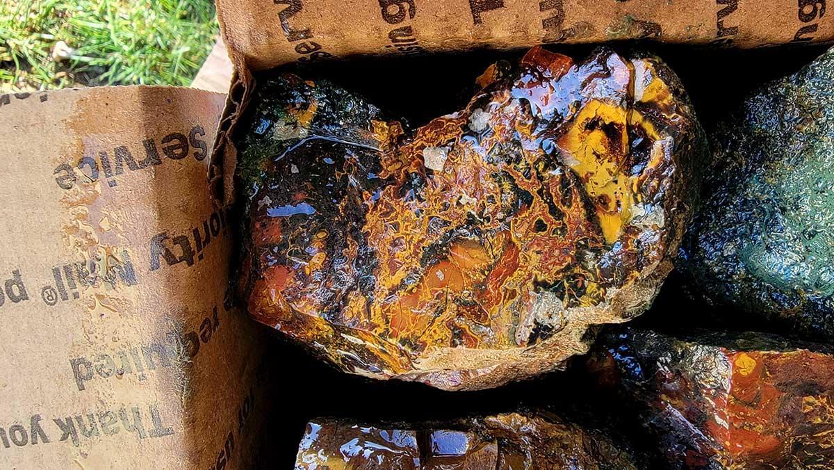 Kaleidoscope Jasper Cutting Trimmer Rough Flatrate! - LapidaryCentral