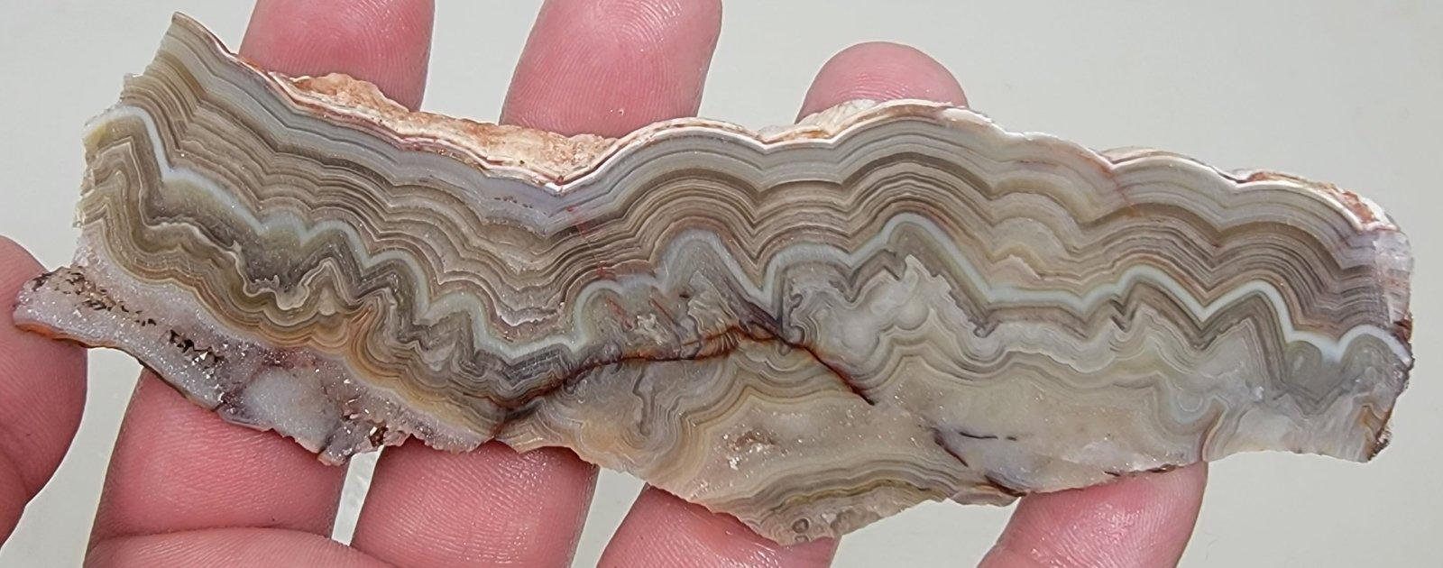 Laguna Lace Agate Slab! Lapidary Stone Slab!