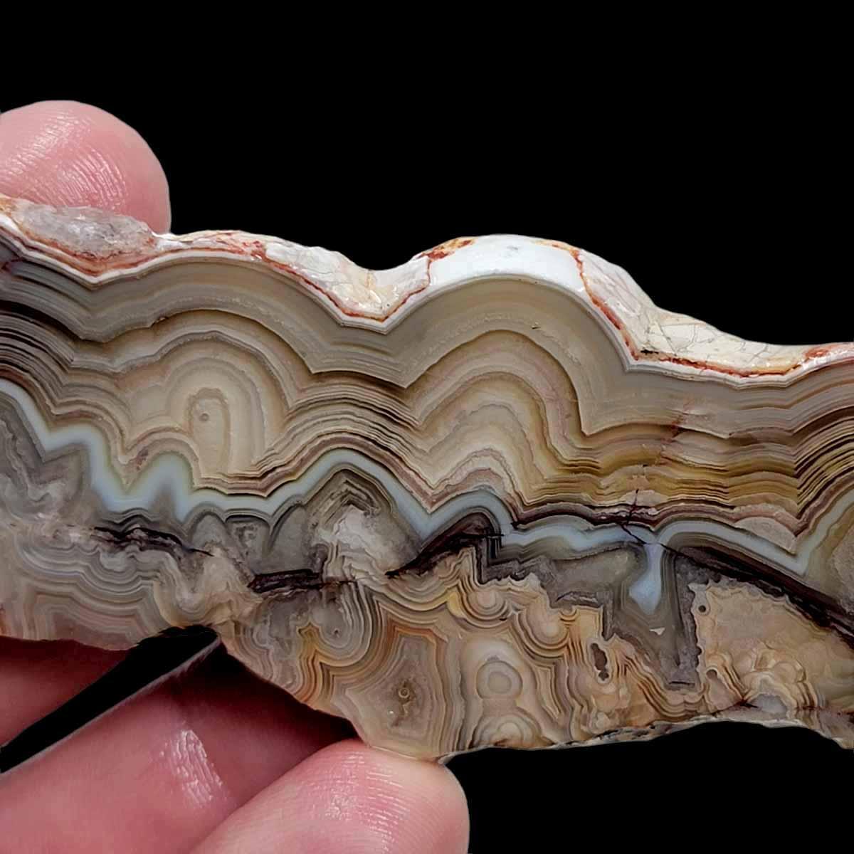 Laguna Lace Agate Slab! Lapidary Stone Slab! - LapidaryCentral