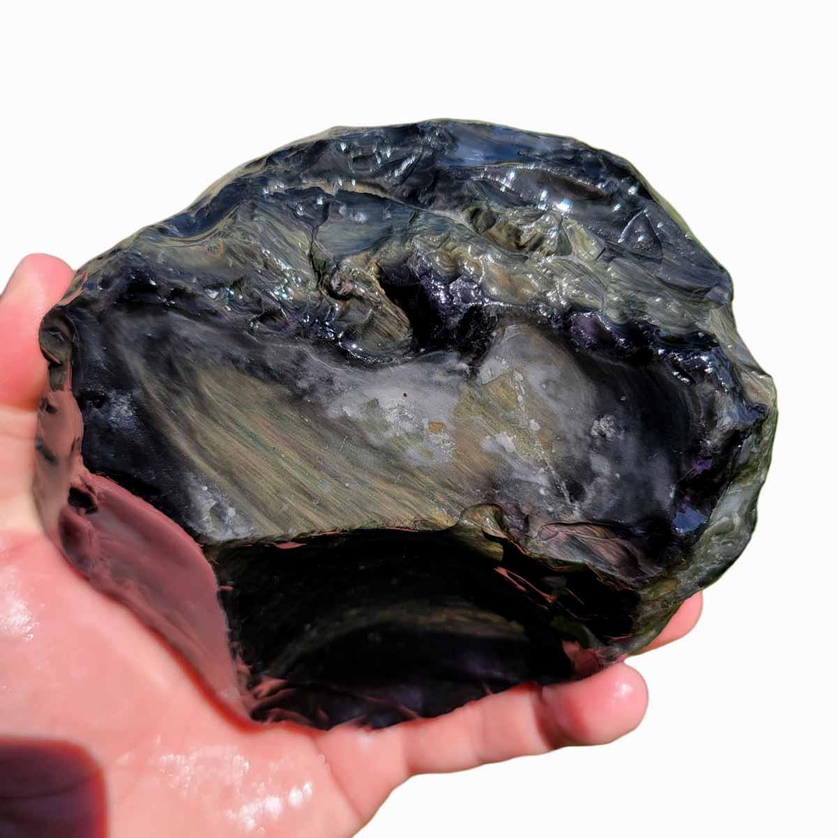 Velvet Obsidian Rough Chunk! - Lapidary Central