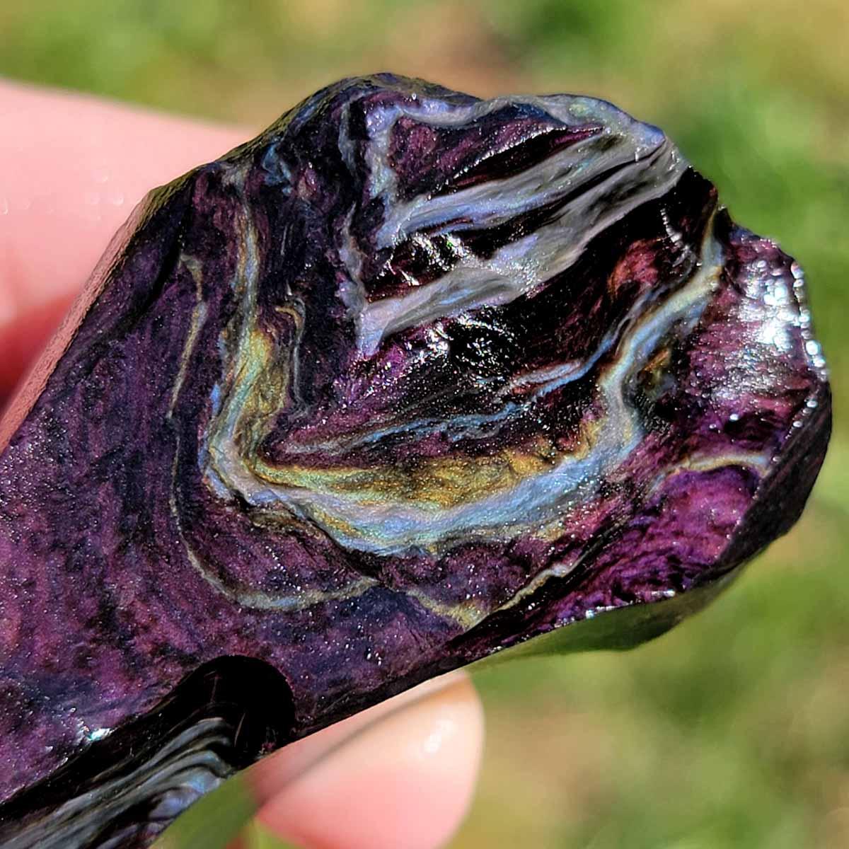 Highgrade Mexican Velvet Obsidian Rough Chunk! - Lapidary Central