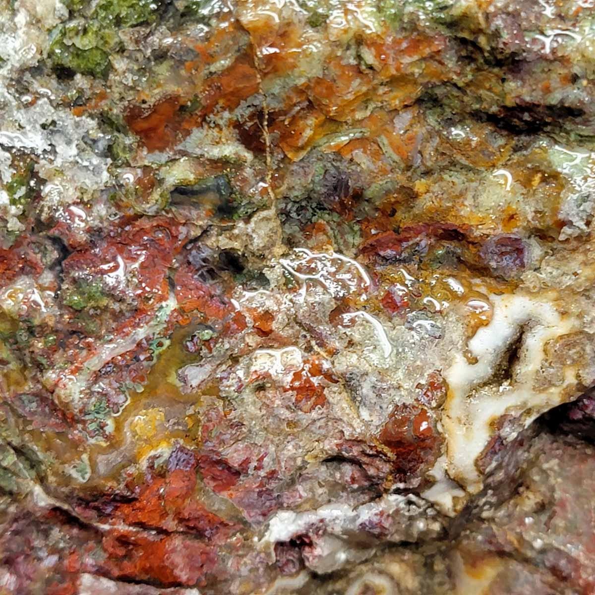 Old Stock Red Lightning Agate Rough Chunk! - LapidaryCentral